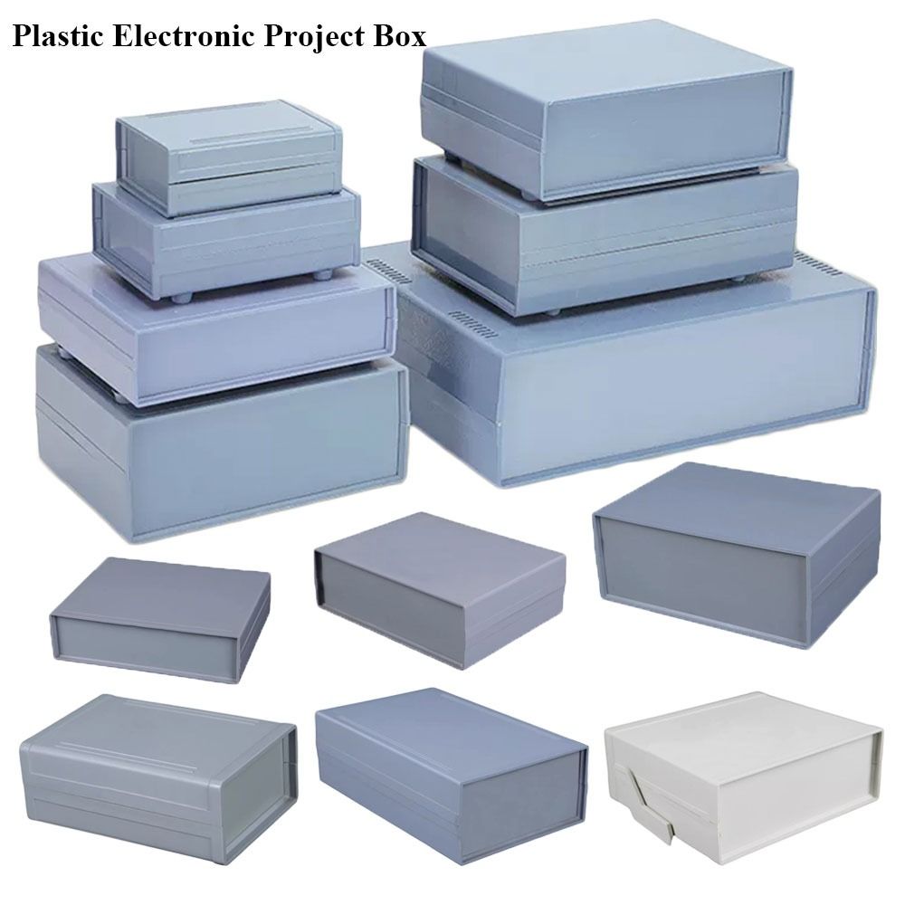 Diy Box Electronics Mall - Plastikowa wodoodporna szara obudowa DIY Obudowa
