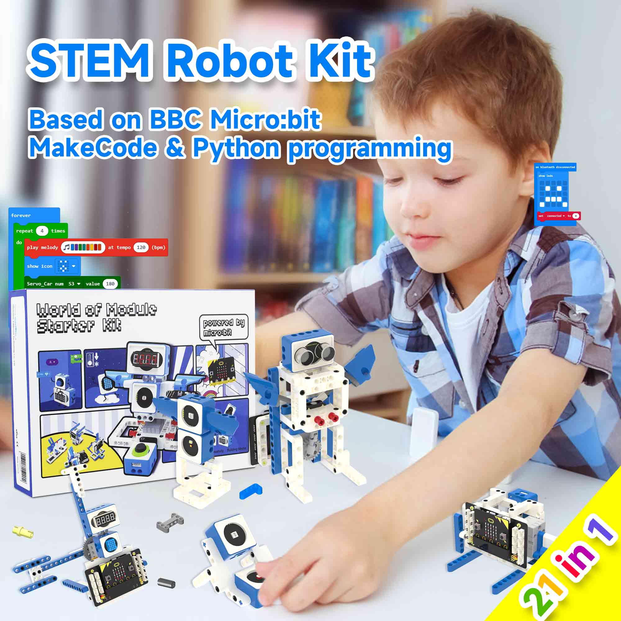 Diy Electronics Projects For Kids - Zestaw Mikrobit V2 - Inteligentny Robot