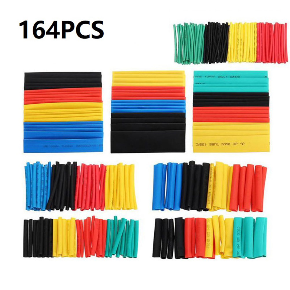 Heat Shrink Tubing - Zestaw rurek termokurczliwych 164 szt. Termoodporne