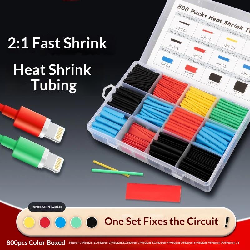 Heat Shrink Tubing - Zestaw rurek termokurczliwych, wodoodpornych, termoodpornych, do
