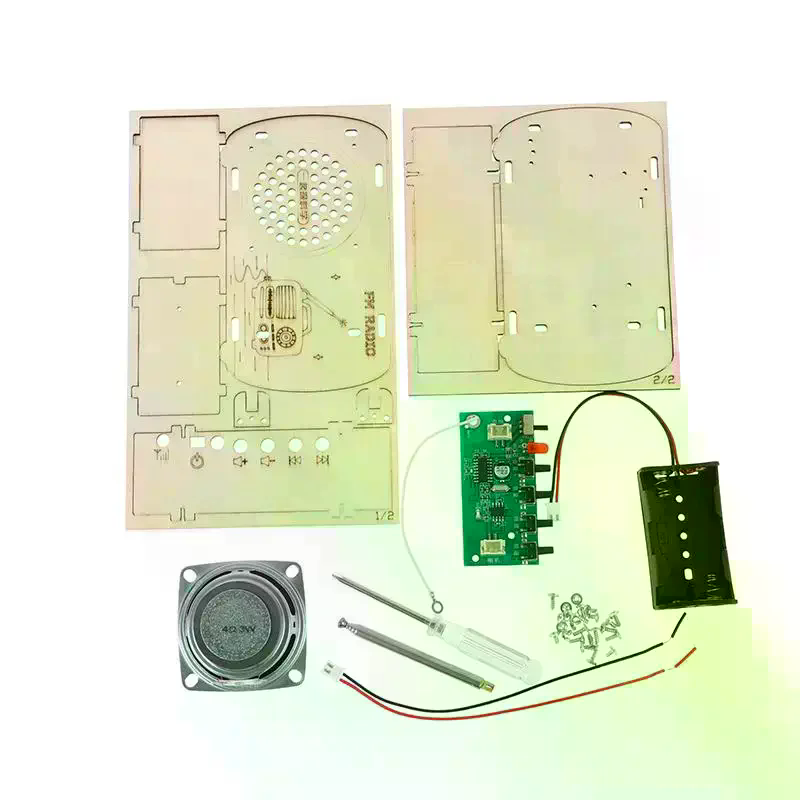 Diy Electronics Projects For Kids - Zestaw do samodzielnego montażu drewnianego radia