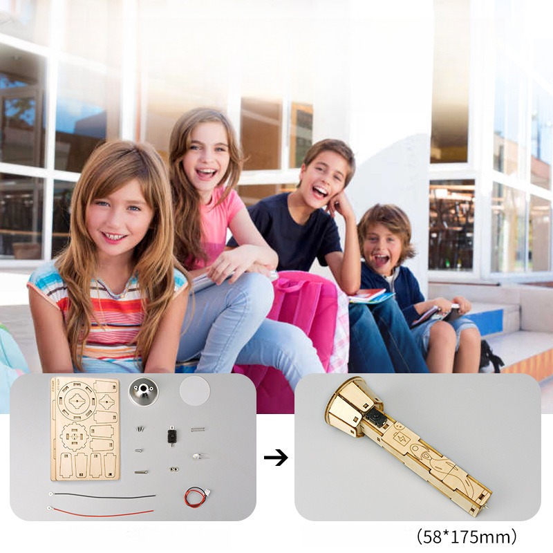 DIY drewniany zestaw latarki e – Diy Electronics Projects For Kids recenzja i cena