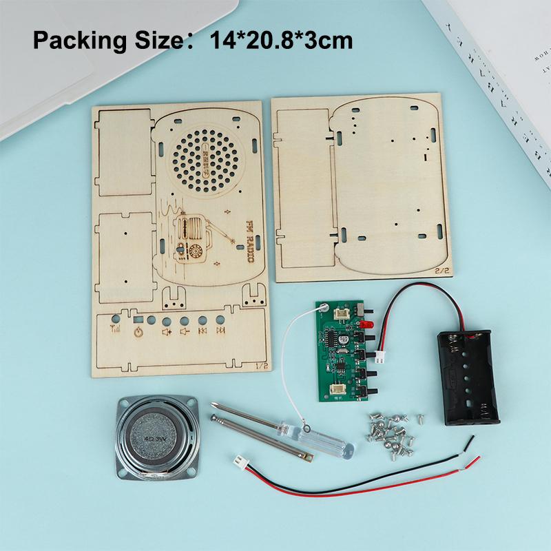 Zestaw DIY Drewniane Radio FM  – Diy Electronics Projects For Kids recenzja i cena