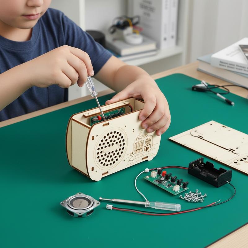 Zestaw DIY Drewniane Radio FM  – Diy Electronics Projects For Kids recenzja i cena