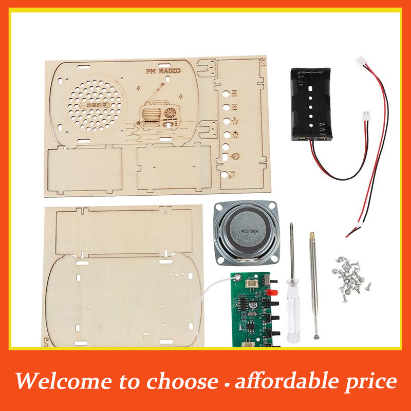 Zestaw DIY Drewniane Radio FM  – Diy Electronics Projects For Kids recenzja i cena