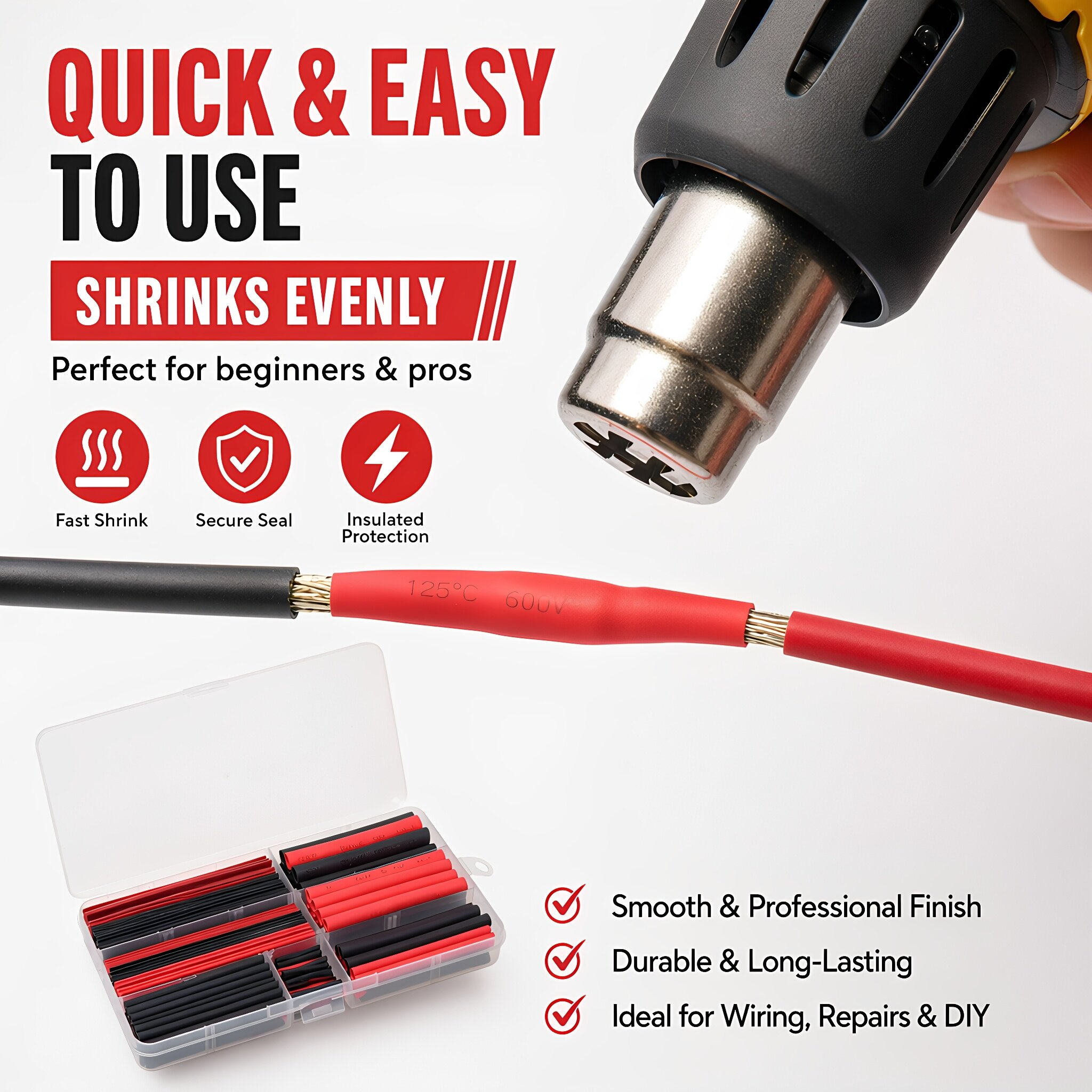 300 szt. rurek termokurczliwyc – Heat Shrink Tubing recenzja i cena