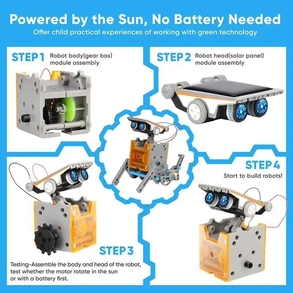 13 w 1 Robot zasilany energią  – Diy Elektronik recenzja i cena